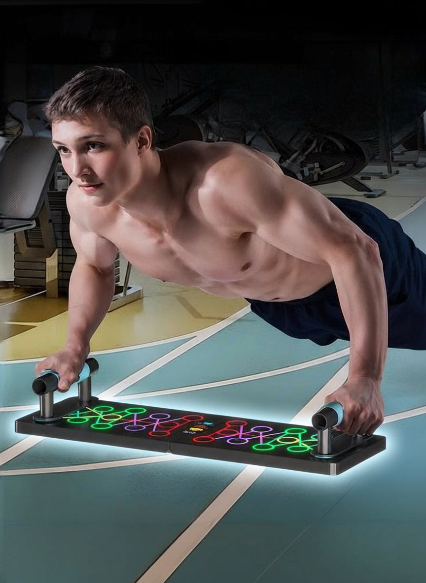 Avec cet équipement abdos & amp push-up, chaque entraînement devient une opportunité d’évolution. Plus de force, plus de définition, plus de résultats sans compromis